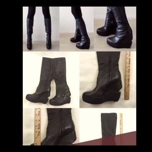 Allsaints Knee High Platform Wedge